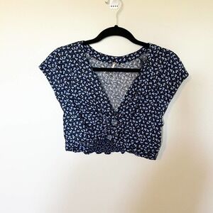 Free people havana‎ honey crop top hearts women’s size large